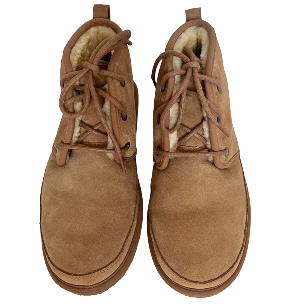 L.L. Bean Men's Wicked Good Shearling Lined Suede Chukka Boots, Three-Eye